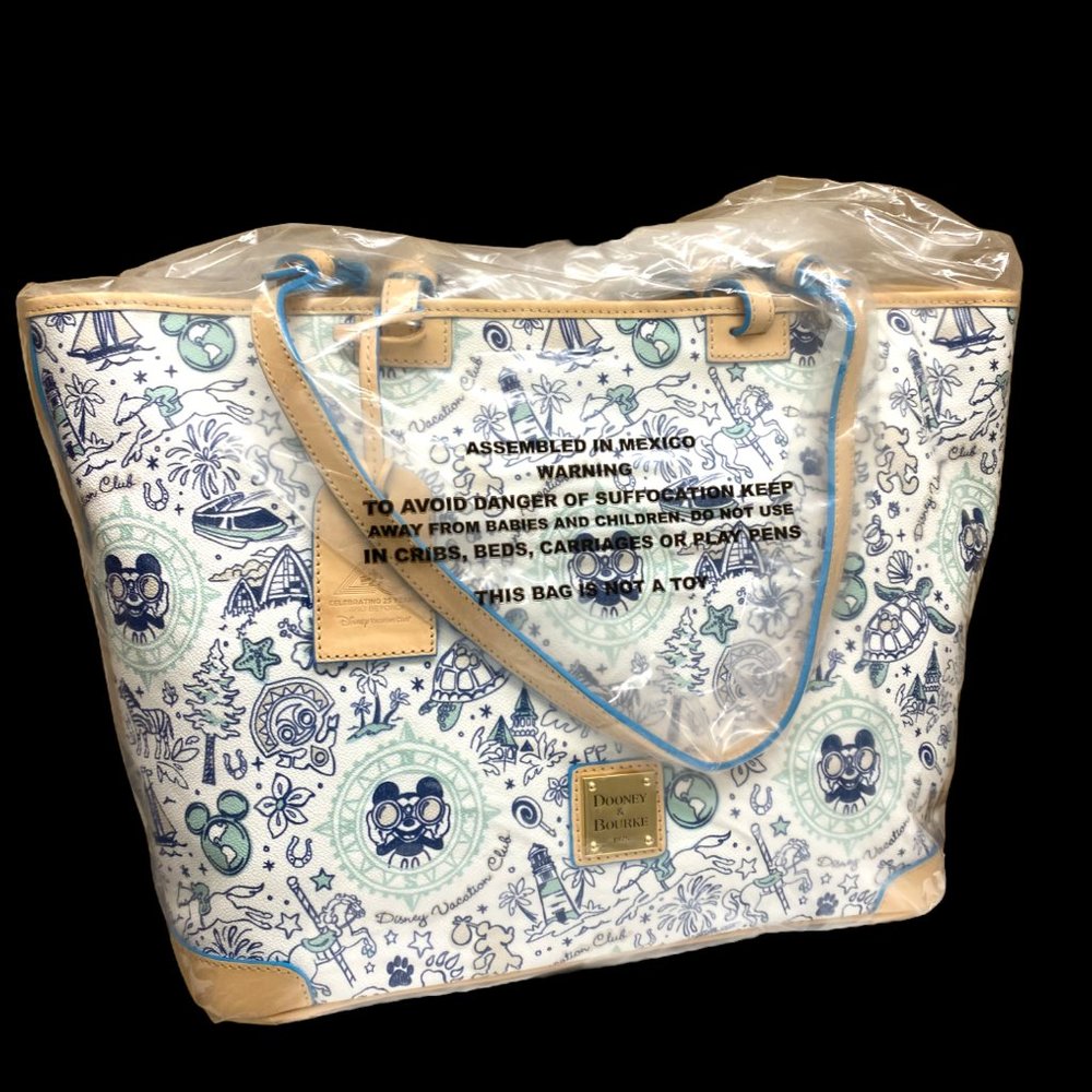 NWT Dooney & Bourke Tote Bag 25th ANNIVERSARY DISNEY VACATION CLUB
